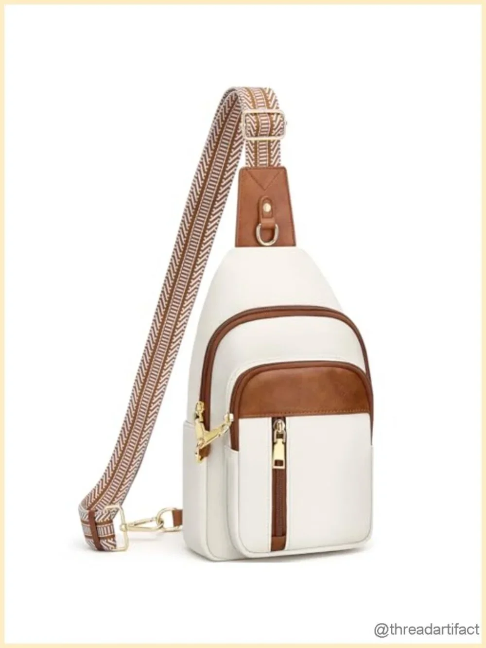 RFID Anti Theft Crossbody Sling Bag Vegan Leather Travel Purse